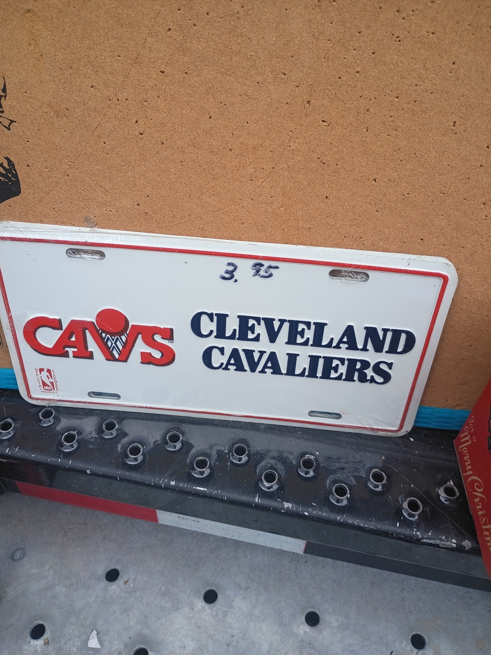 1980s Cleveland Cavs Vanity Metal License Plate New Sealed New Old Stock